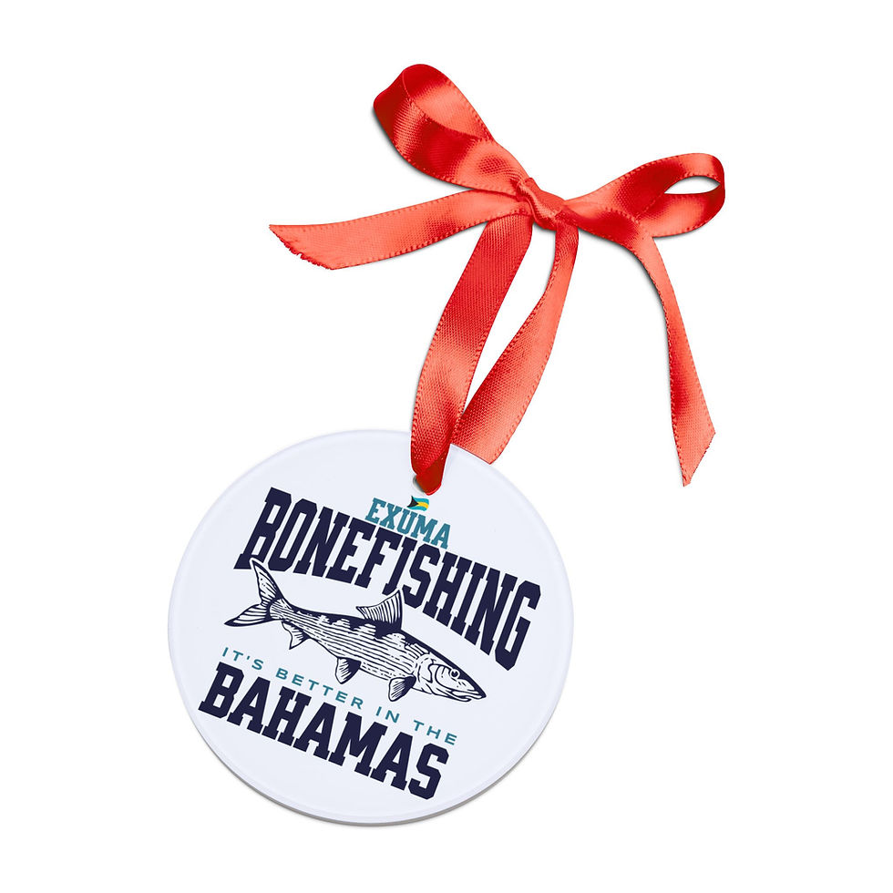 Thumbnail: Bahamas Souvenir Gift : Exuma Bahamas Bonefishing Bonefish Bahamas Ornament