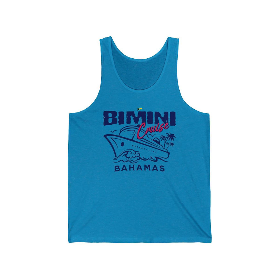 Thumbnail: Bahamas Souvenir Gift : Bimini Bahamas Cruise Unisex Bahamas Tank Top