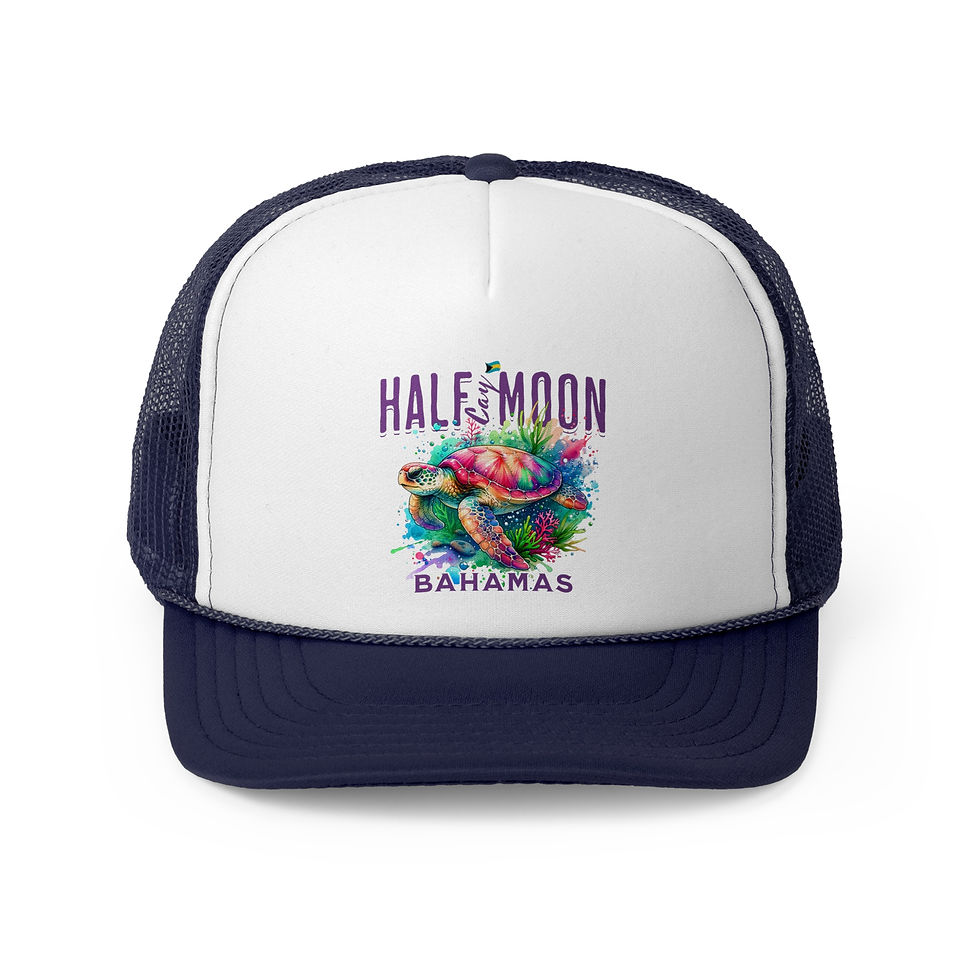Thumbnail: Bahamas Souvenir Gift : Half Moon Cay Bahamas Sea Turtle Bahamas Hat