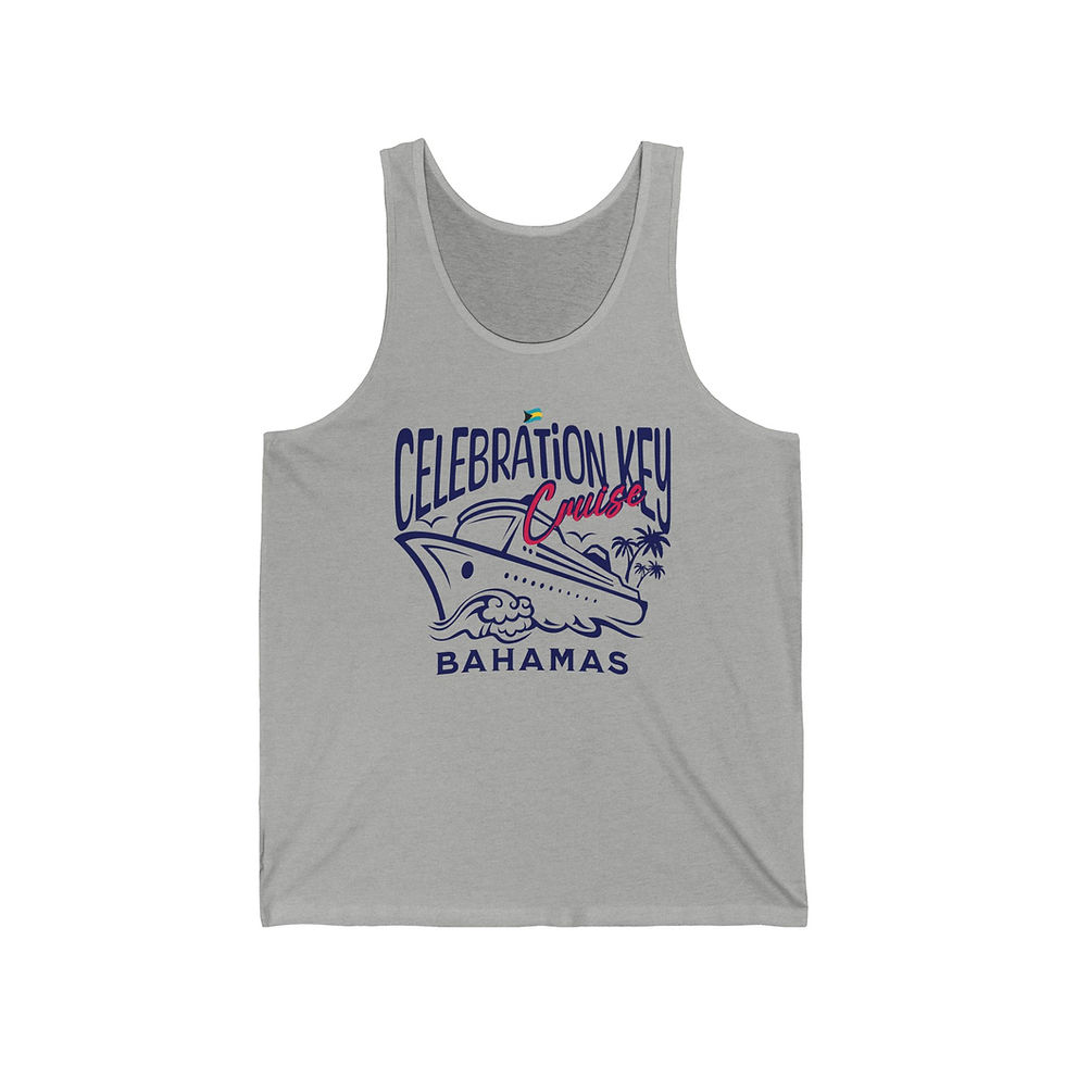 Thumbnail: Bahamas Souvenir Gift : Celebration Key Bahamas Cruise Unisex Bahamas Tank Top
