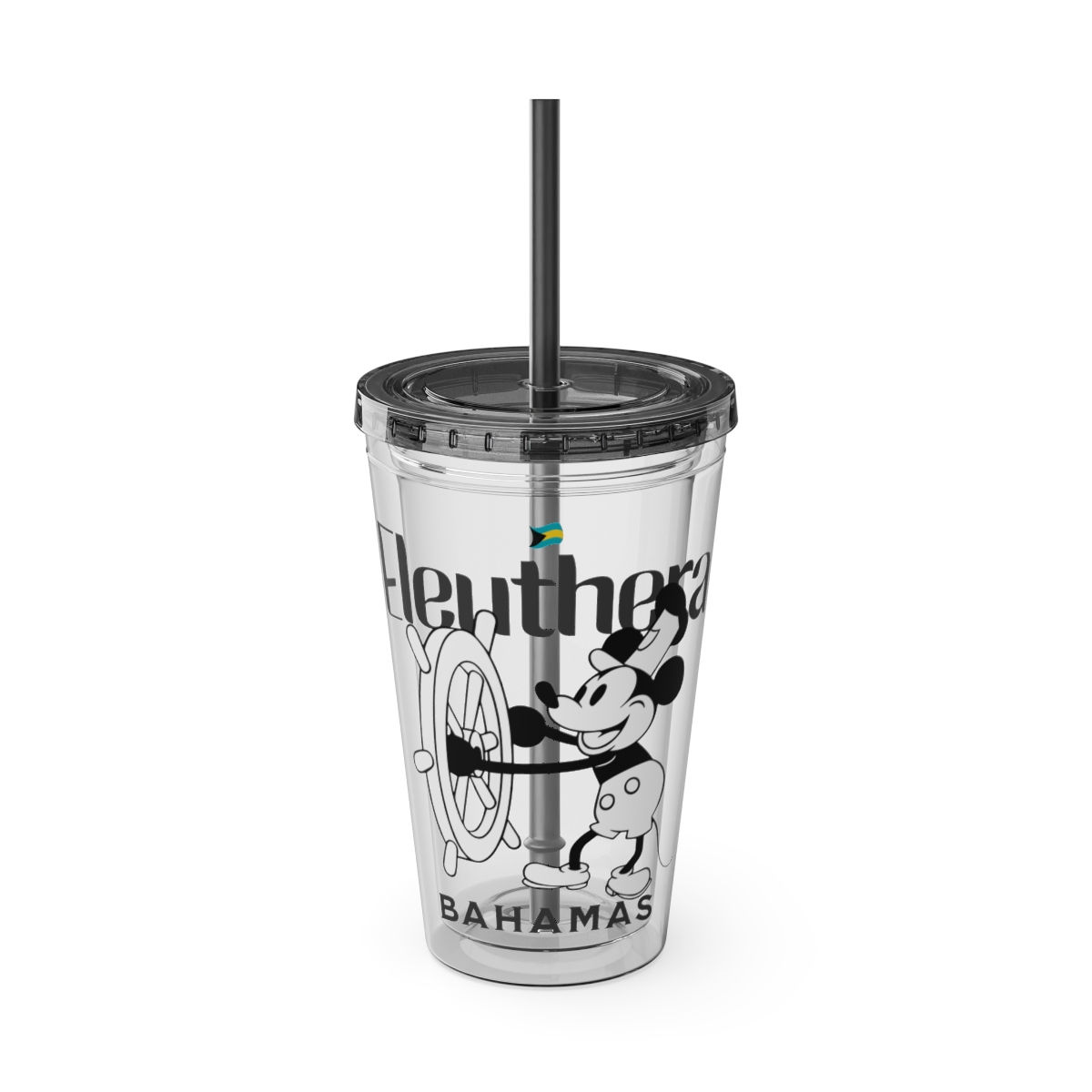Bahamas Souvenir Gift : Eleuthera Bahamas Tumbler With Straw