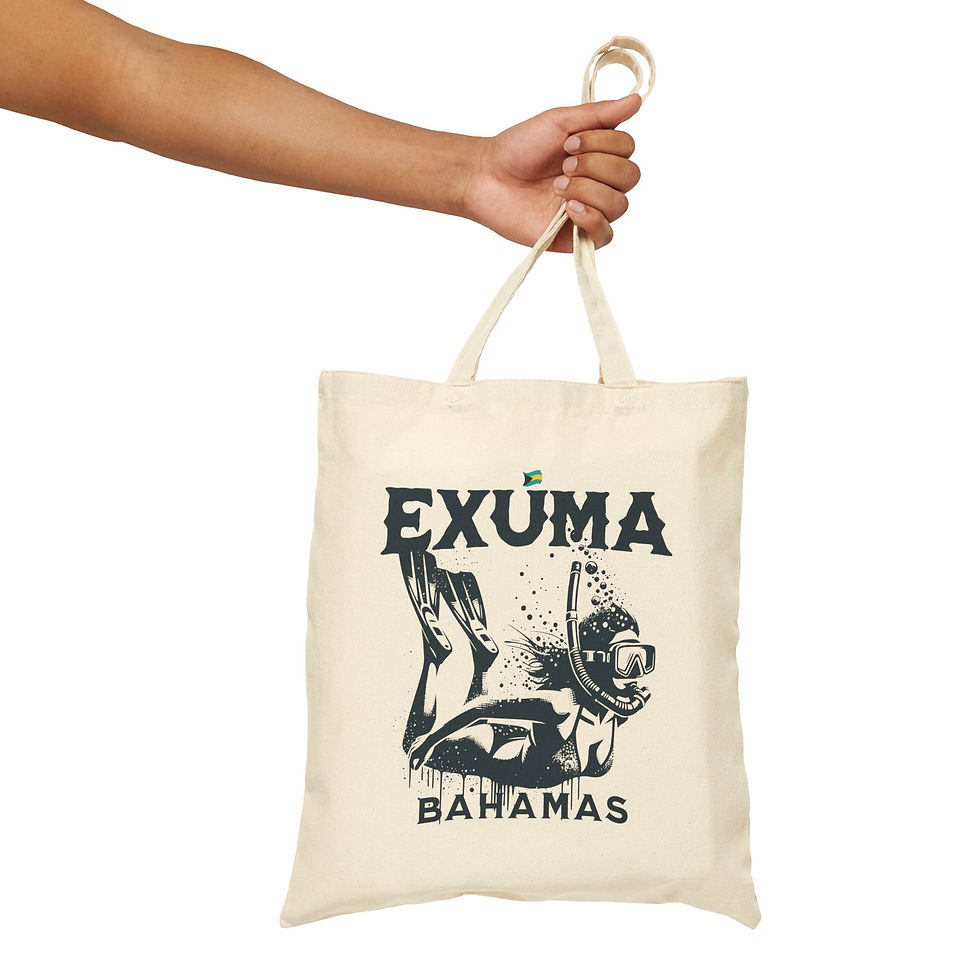 Thumbnail: Bahamas Souvenir Gift : Exuma Bahamas Snorkeling Bahamas Tote Bag