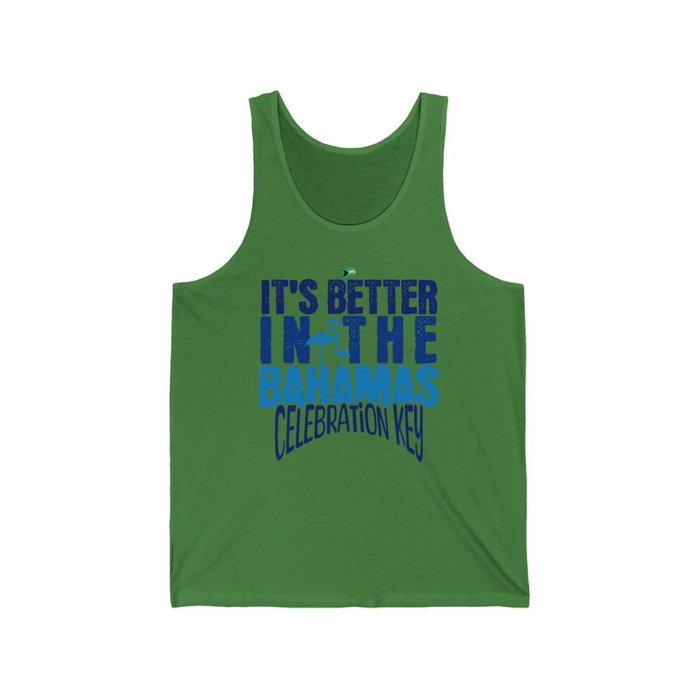 Thumbnail: Bahamas Souvenir Gift: Celebration Key Bahamas Cruise Unisex Bahamas Tank Top