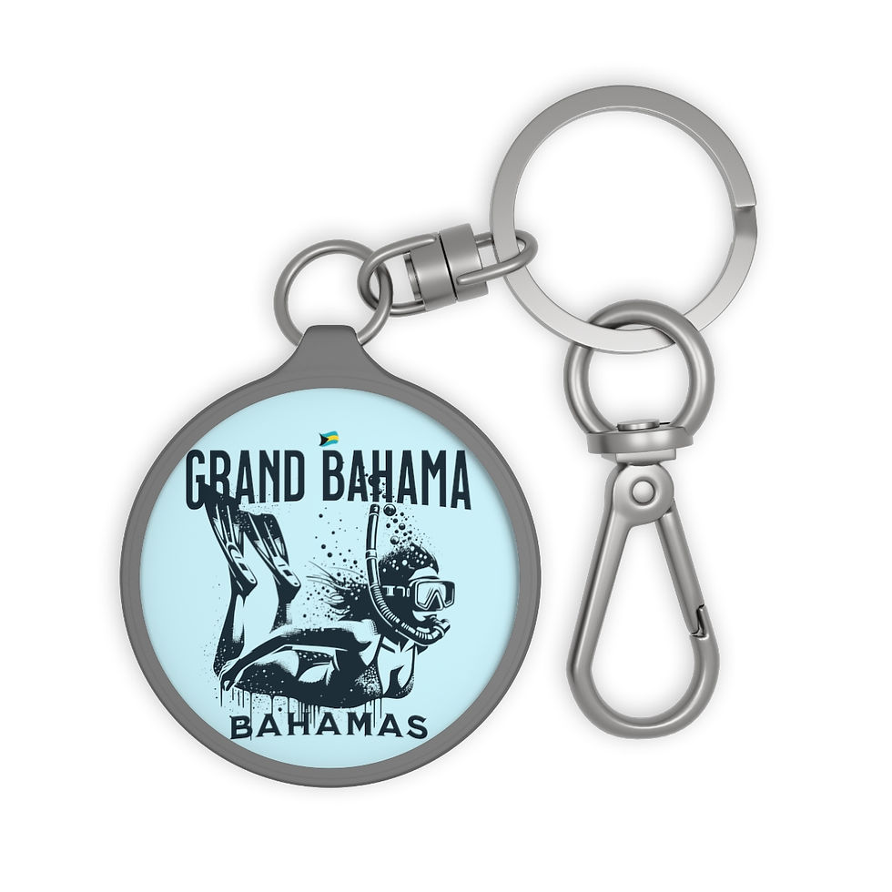 Bahamas Souvenir Gift : Grand Bahama Bahamas Snorkeling Bahamas Keychain