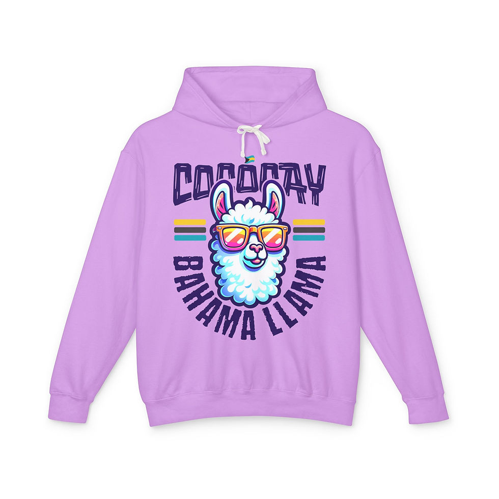 Thumbnail: Bahamas Souvenir Gift : CocoCay Bahamas Bahama Llama Unisex Bahamas Hoodie