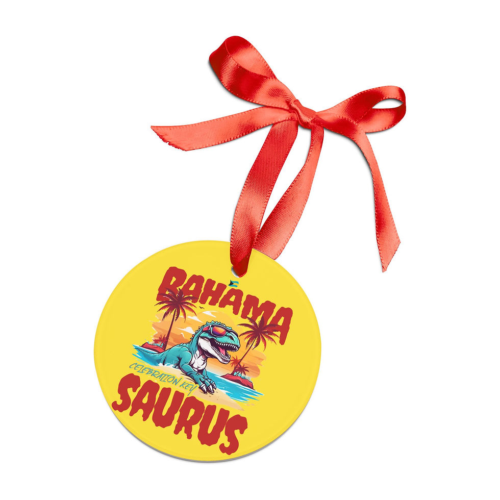Thumbnail: Bahamas Souvenir Gift : Celebration Key Bahama Saurus T-Rex Bahamas Ornament