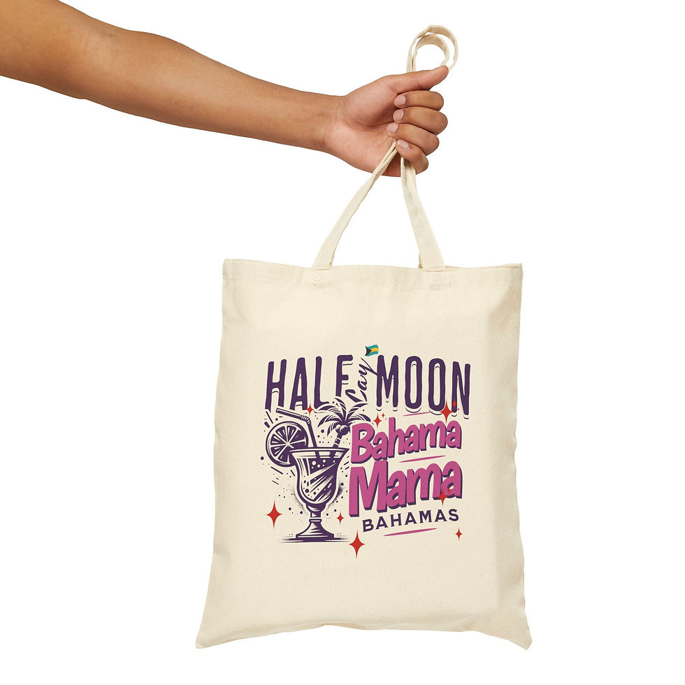 Thumbnail: Bahamas Souvenir Gift : Half Moon Cay Bahamas Bahama Mama Bahamas Tote Bag
