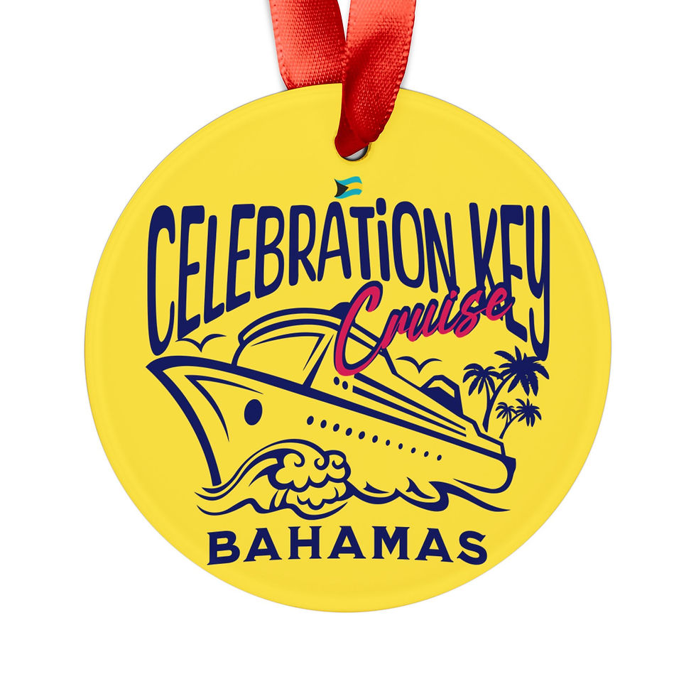 Thumbnail: Bahamas Souvenir Gift : Celebration Key Bahamas Cruise Bahamas Ornament