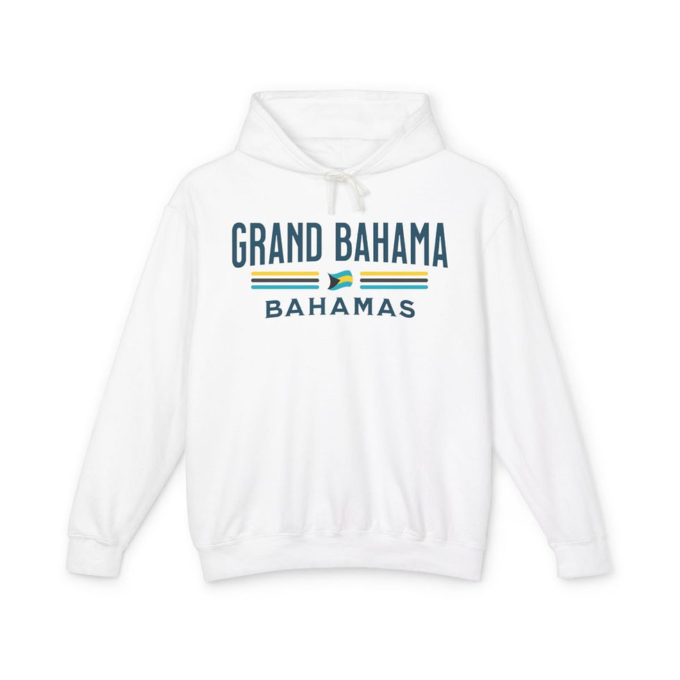 Thumbnail: Bahamas Souvenir Gift : Grand Bahama Bahamas Flag Unisex Bahamas Hoodie