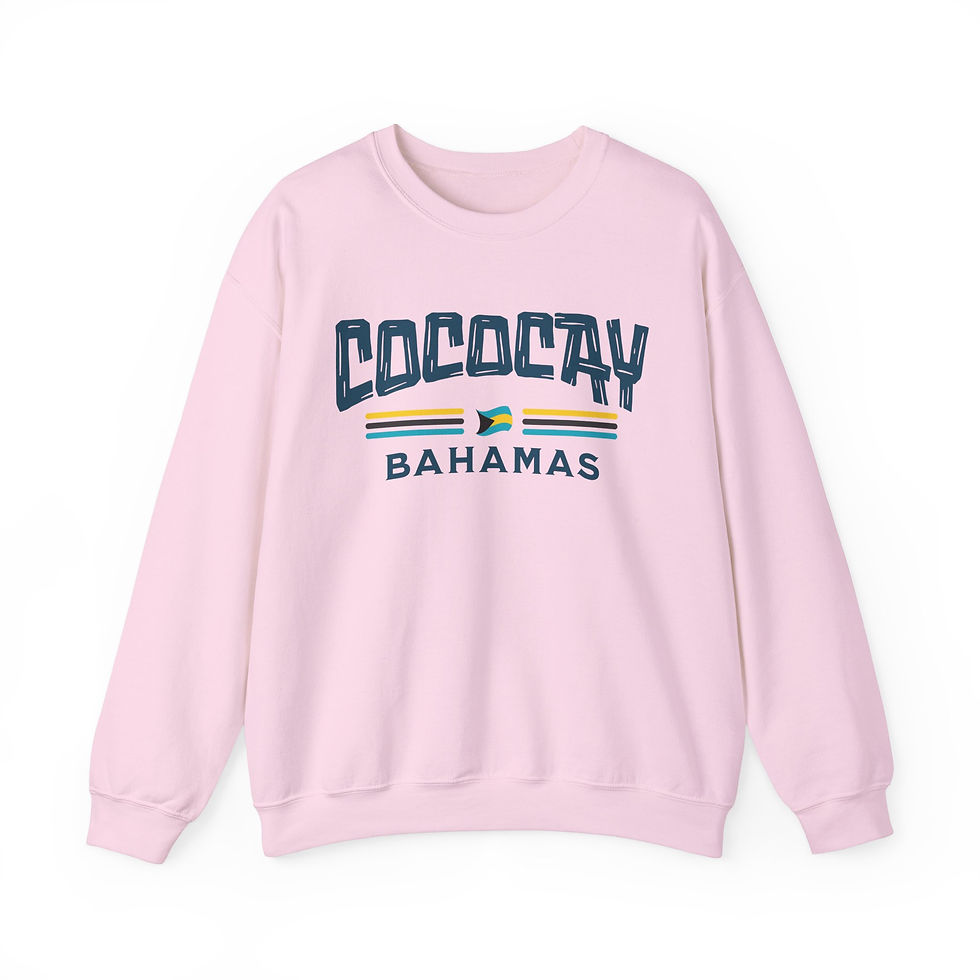 Thumbnail: Bahamas Souvenir Gift : CocoCay Bahamas Flag Unisex Bahamas Sweatshirt