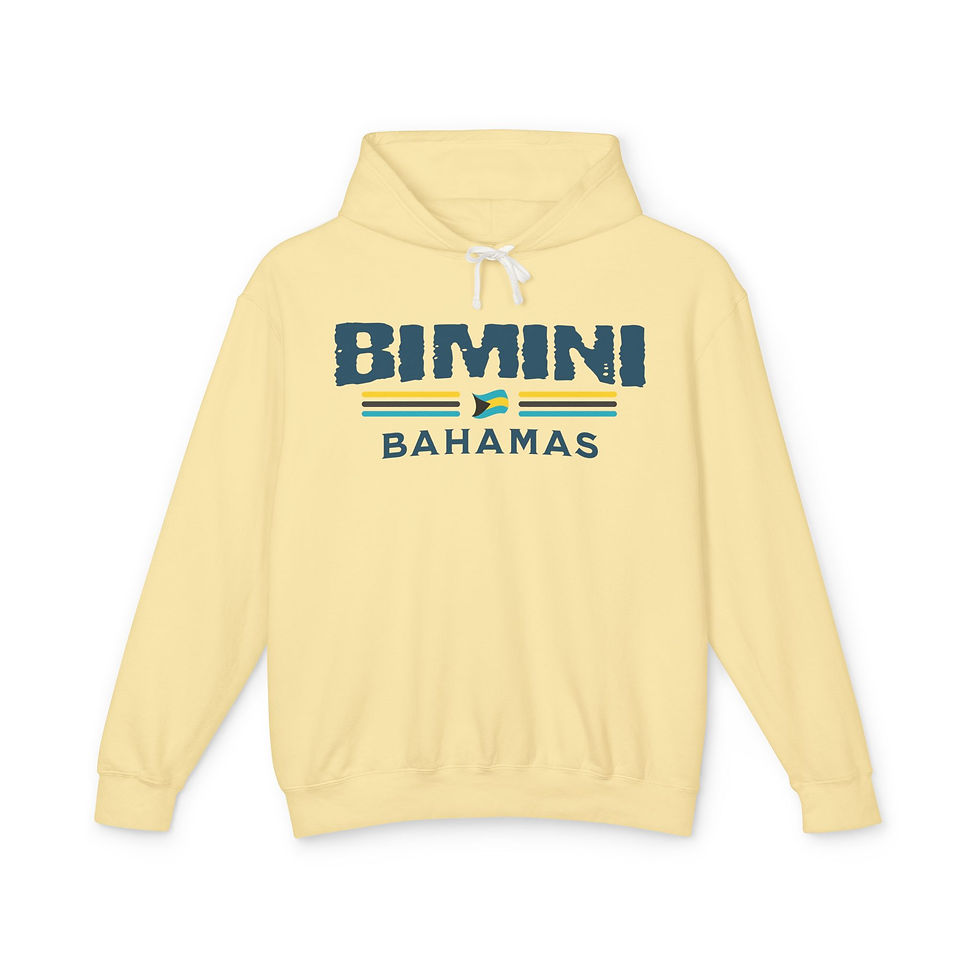 Thumbnail: Bahamas Souvenir Gift : Bimini Bahamas Flag Unisex Bahamas Hoodie