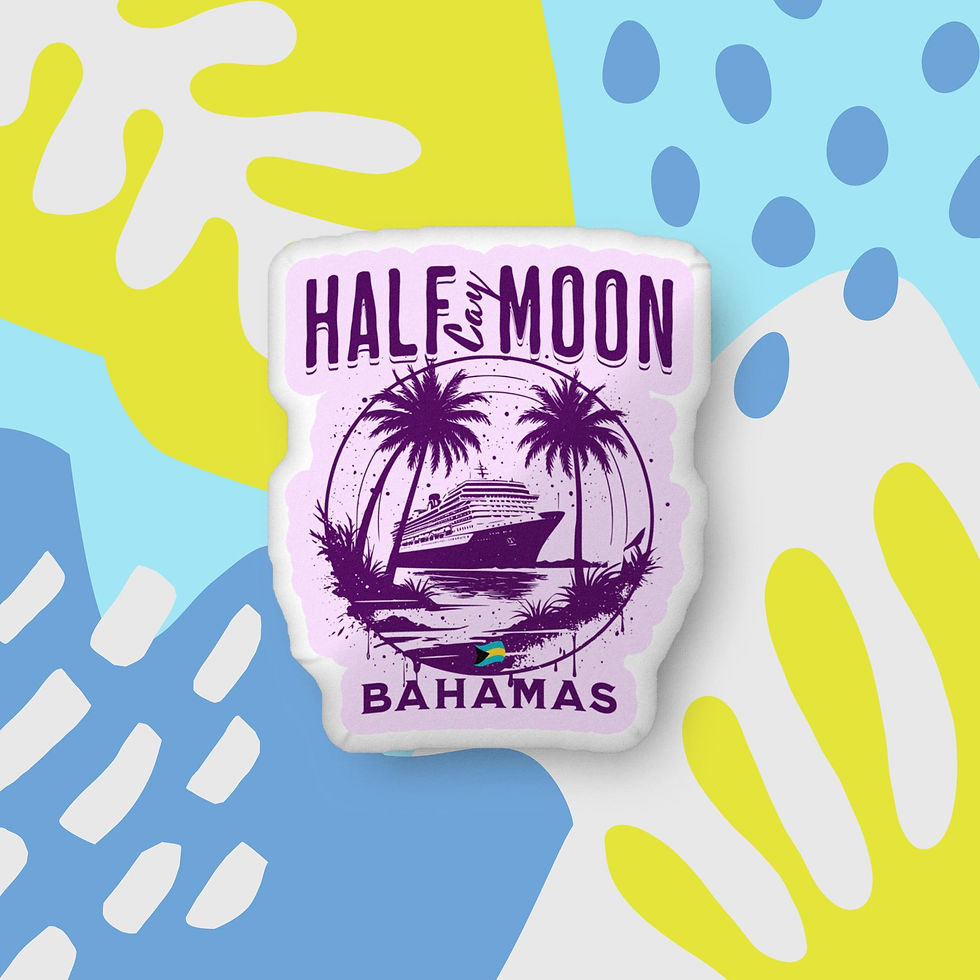 Thumbnail: Bahamas Souvenir Gift : Half Moon Cay Bahamas Island Bahamas Pillow