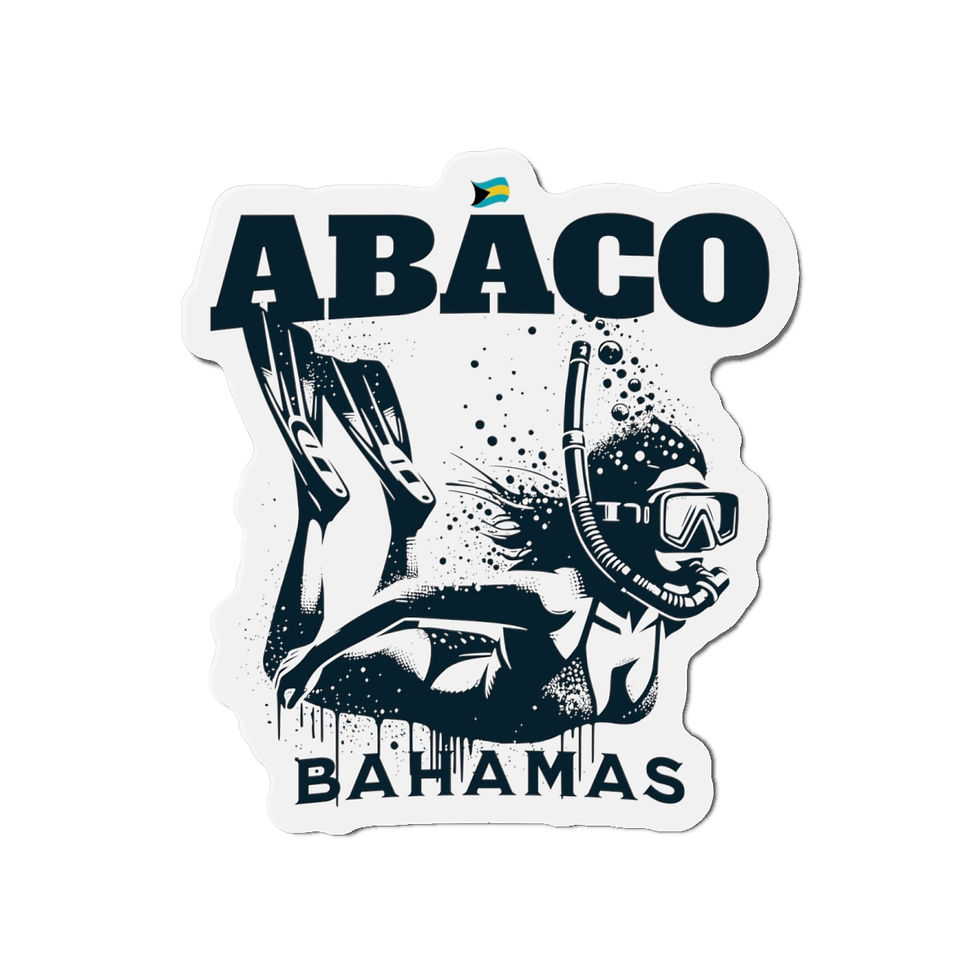 Thumbnail: Bahamas Souvenir Gift : Abaco Bahamas Snorkeling Bahamas Magnet