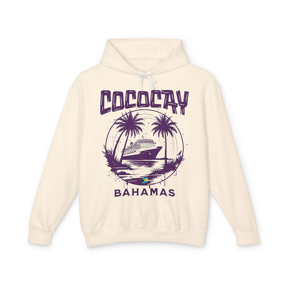 Thumbnail: Bahamas Souvenir Gift : CocoCay Bahamas Cruise Unisex Bahamas Hoodie