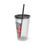 Thumbnail: Bahamas Souvenir Gift : Half Moon Cay Swimming Pigs Bahamas Tumbler With Straw