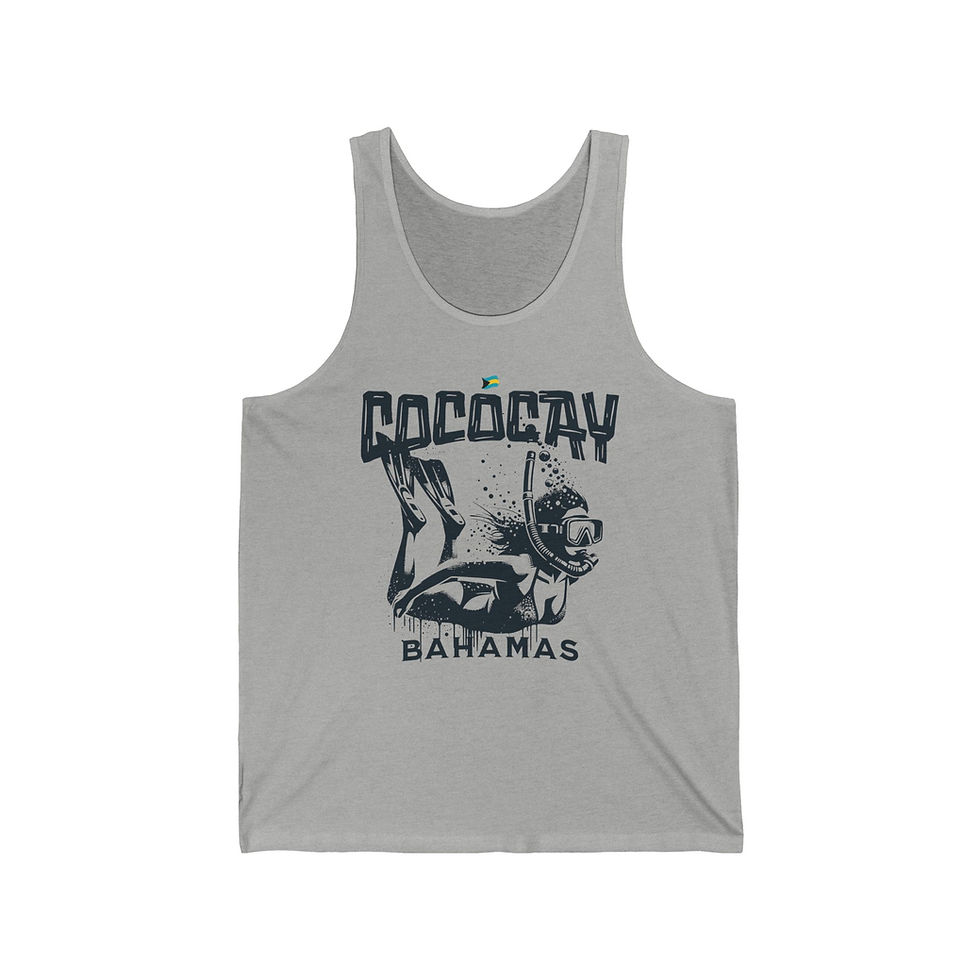 Thumbnail: Bahamas Souvenir Gift : CocoCay Bahamas Snorkeling Unisex Bahamas Tank Top