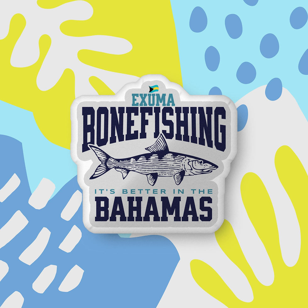 Thumbnail: Bahamas Souvenir Gift : Exuma Bahamas Bonefishing Bonefish Bahamas Pillow