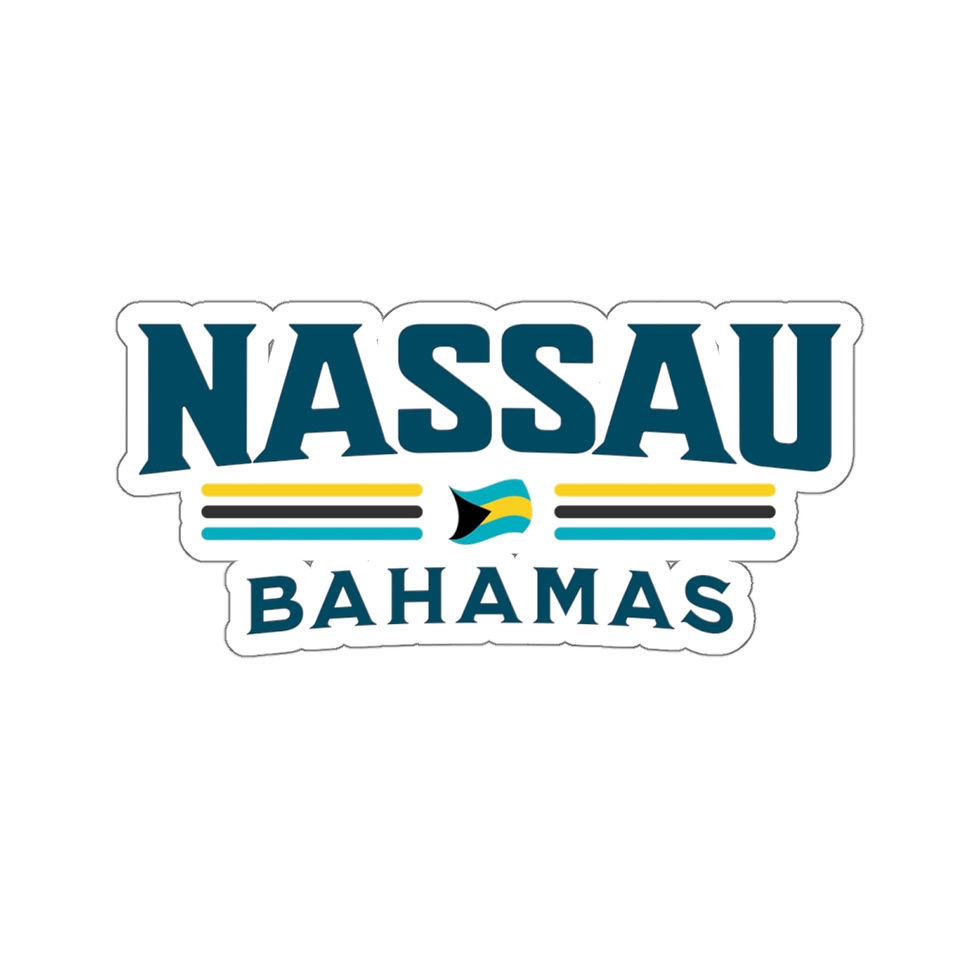 Thumbnail: Bahamas Souvenir Gift : Nassau Bahamas Flag Bahamas Sticker