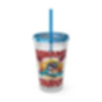 Thumbnail: Bahamas Souvenir Gift : Exuma Bahamasaurus T-Rex Bahamas Tumbler With Straw