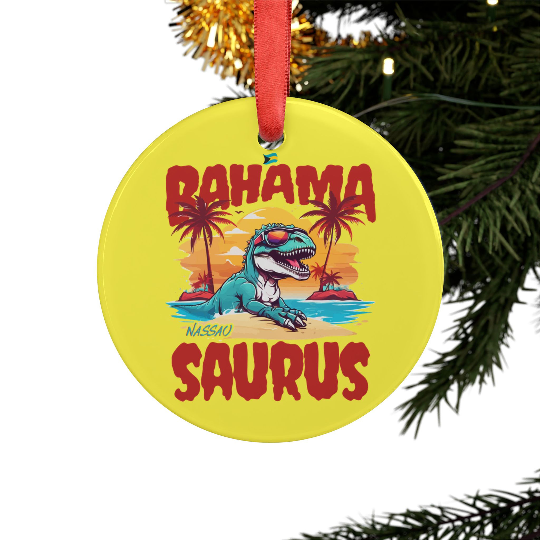 Bahamas Souvenir Gift : Nassau Bahamas Bahama Saurus T-Rex Bahamas Ornament