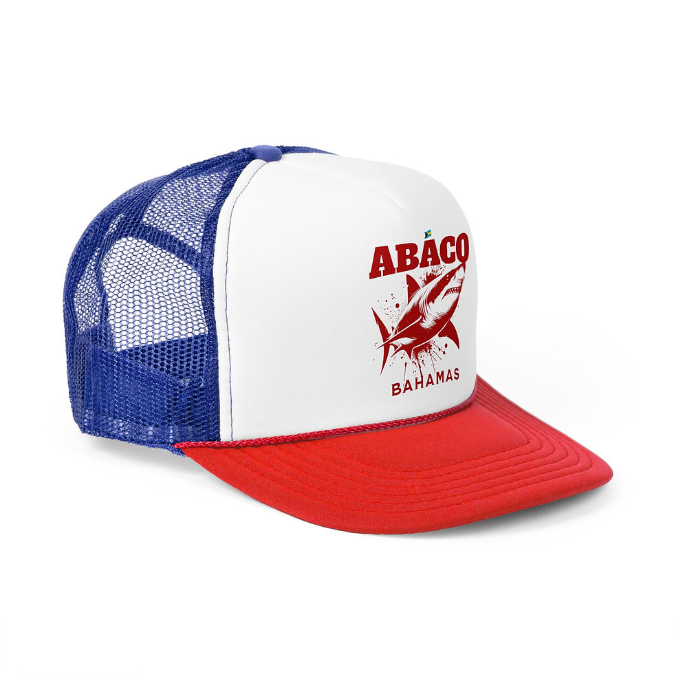 Thumbnail: Bahamas Souvenir Gift : Abaco Bahamas Shark Bahamas Hat