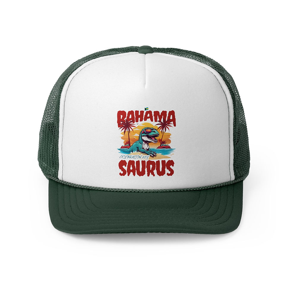 Thumbnail: Bahamas Souvenir Gift : Celebration Key Bahamas Bahama Saurus T-Rex Bahamas Hat