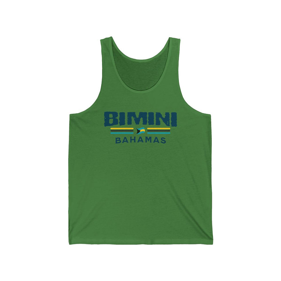 Thumbnail: Bahamas Souvenir Gift : Bimini Bahamas Flag Unisex Bahamas Tank Top