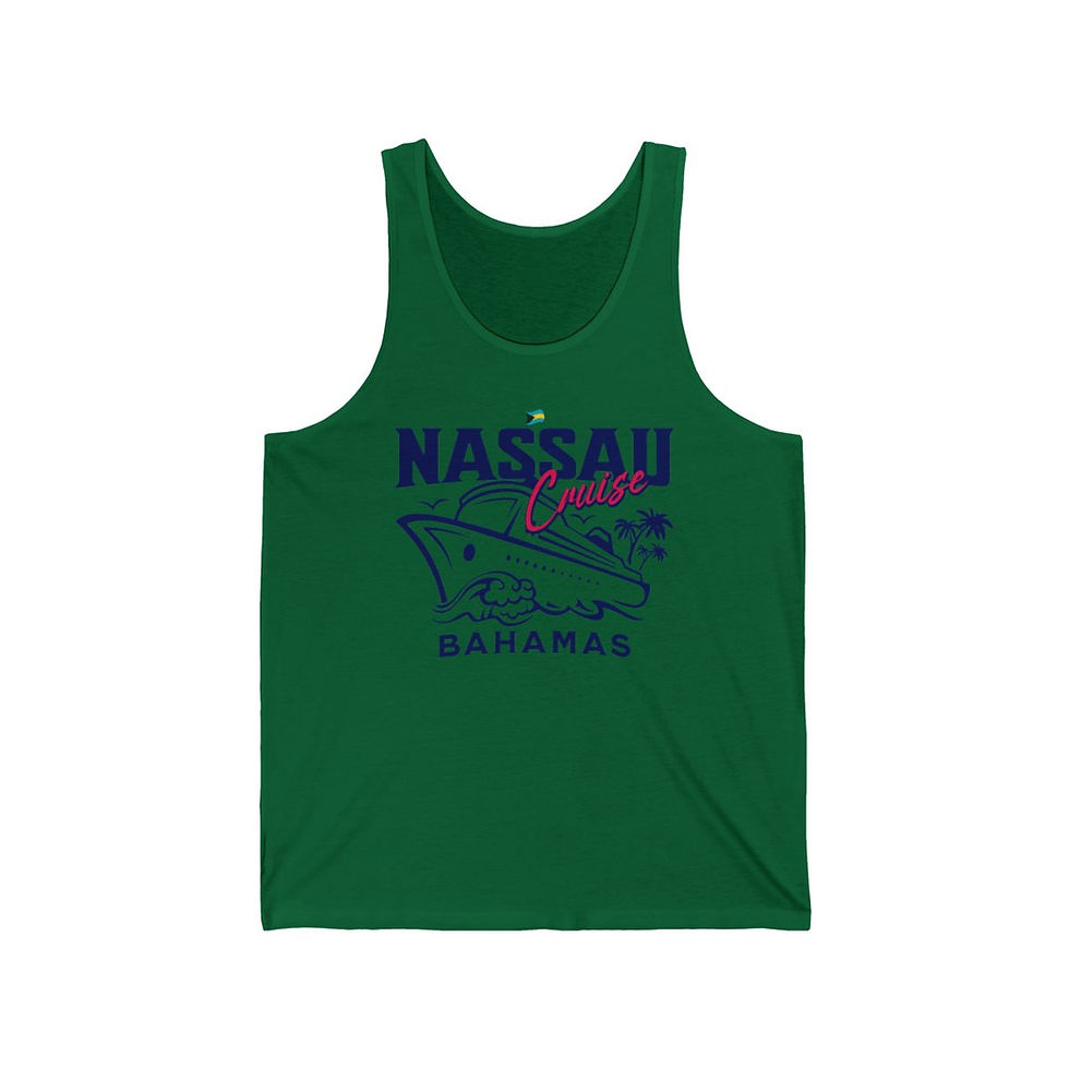 Thumbnail: Bahamas Souvenir Gift : Nassau Bahamas Cruise Unisex Bahamas Tank Top