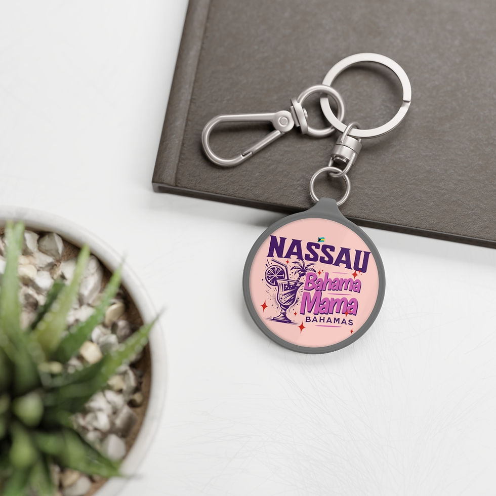 Thumbnail: Bahamas Souvenir Gift : Nassau Bahamas Bahama Mama Bahamas Keychain
