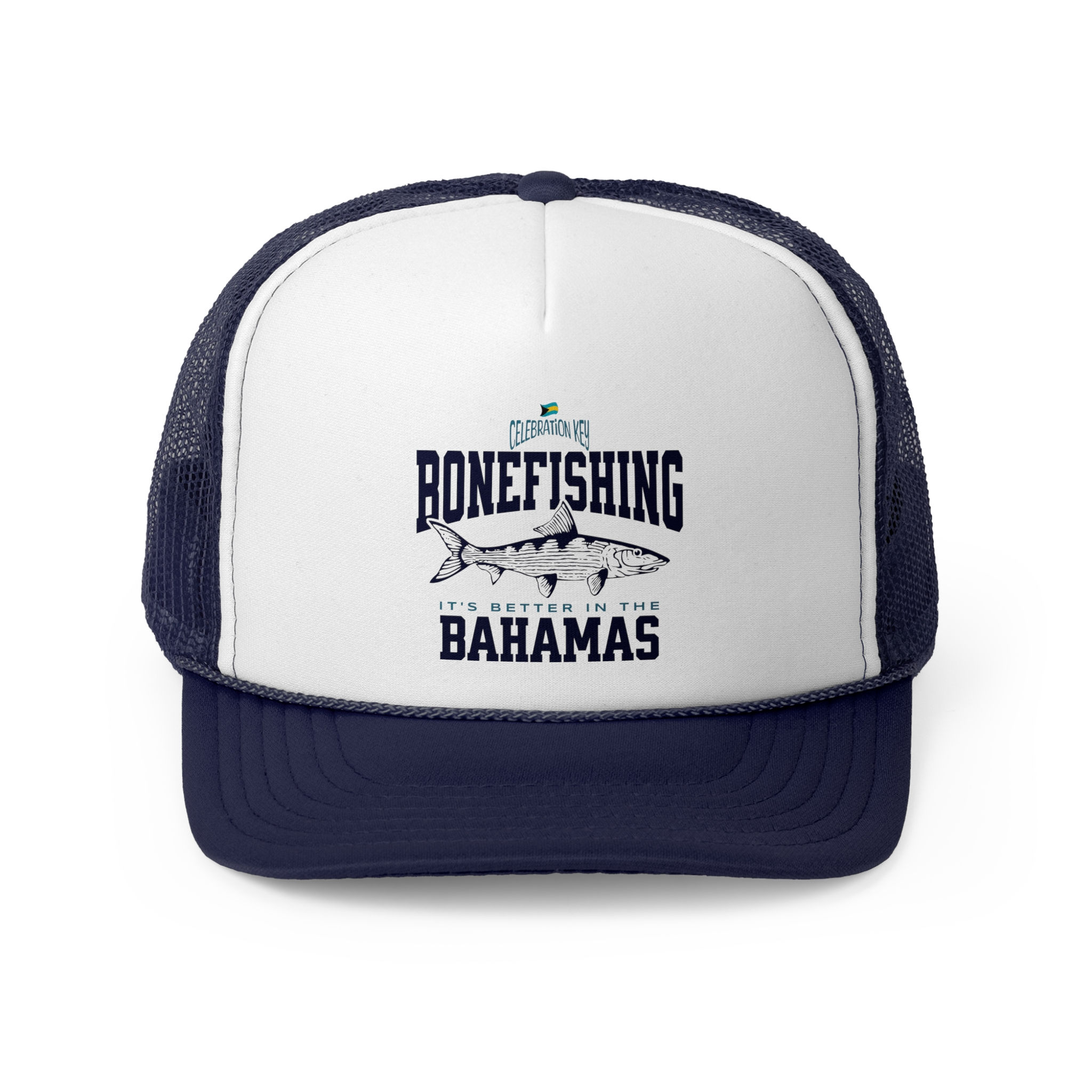 Bahamas Souvenir Gift : Celebration Key Bahamas Bonefishing Bonefish Bahamas Hat