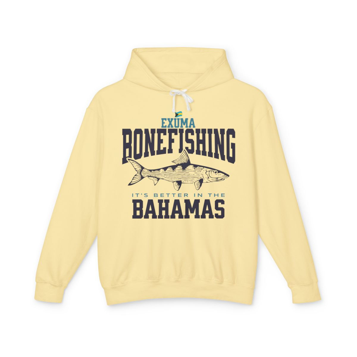 Bahamas Souvenir Gift : Exuma Bahamas Bonefishing Unisex Bahamas Hoodie