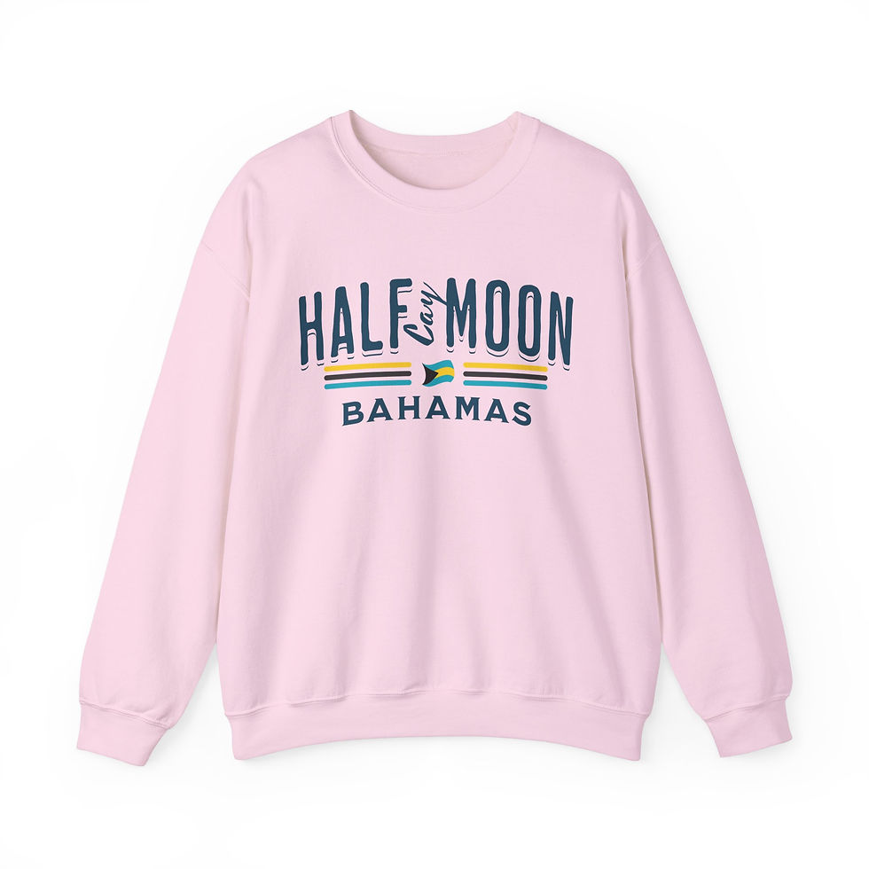 Thumbnail: Bahamas Souvenir Gift : Half Moon Cay Bahamas Flag Unisex Bahamas Sweatshirt