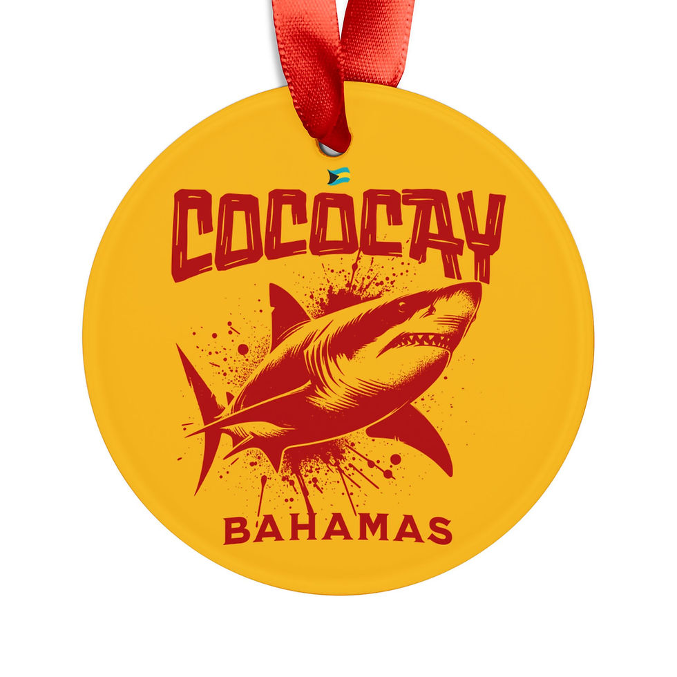 Thumbnail: Bahamas Souvenir Gift : CocoCay Bahamas Shark Bahamas Ornament