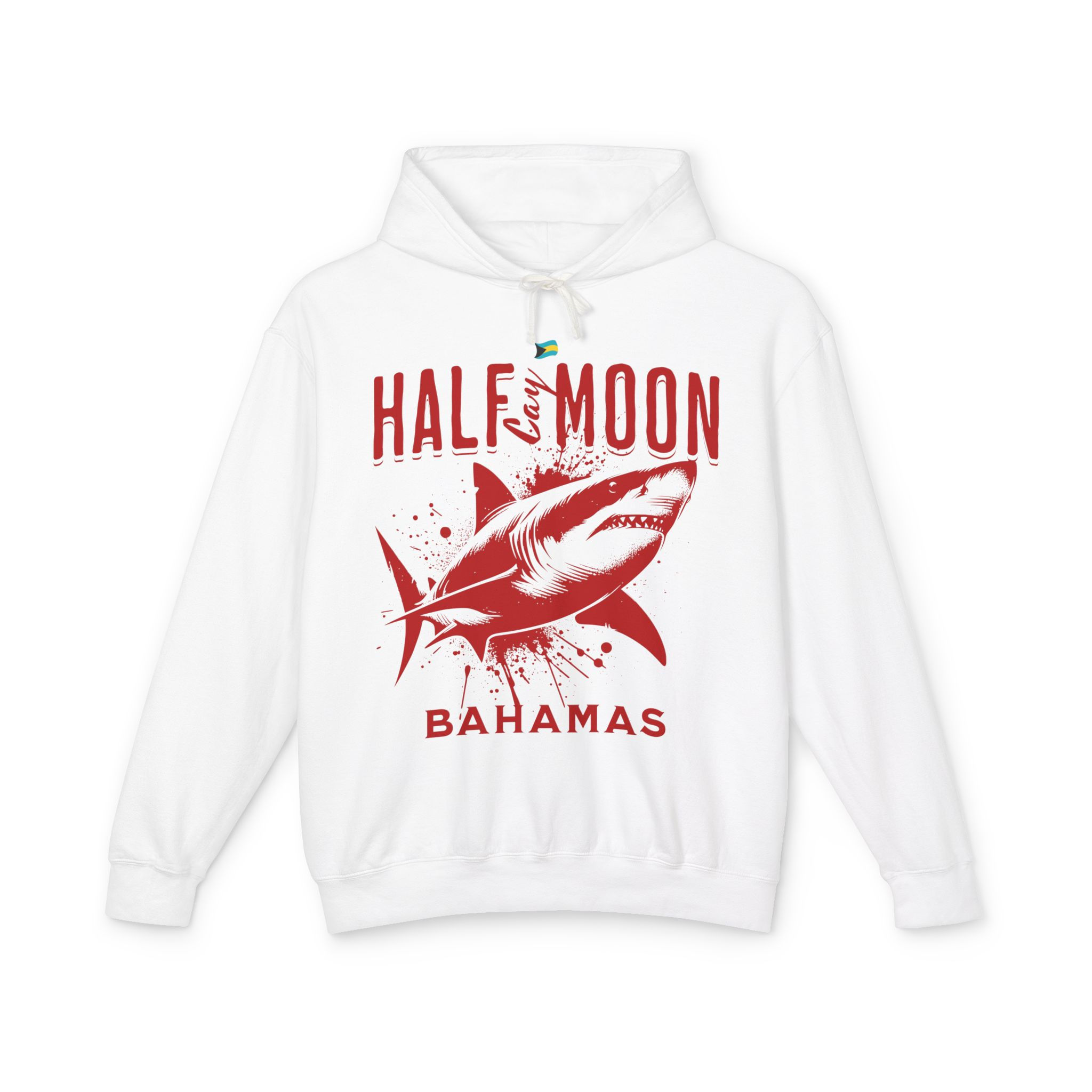 Bahamas Souvenir Gift : Half Moon Cay Bahamas Shark Unisex Bahamas Hoodie