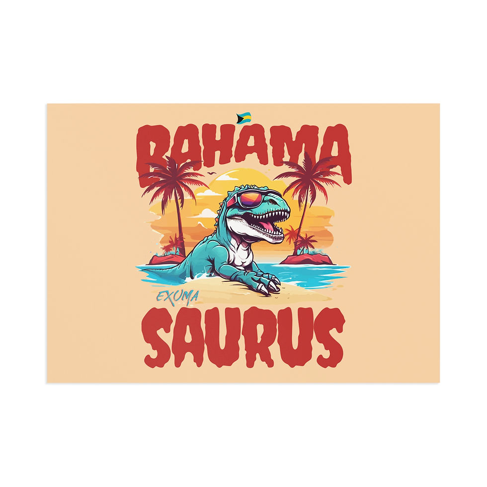 Thumbnail: Bahamas Postcard : Exuma Bahamas Bahama Saurus : Bahamas Souvenir Gift