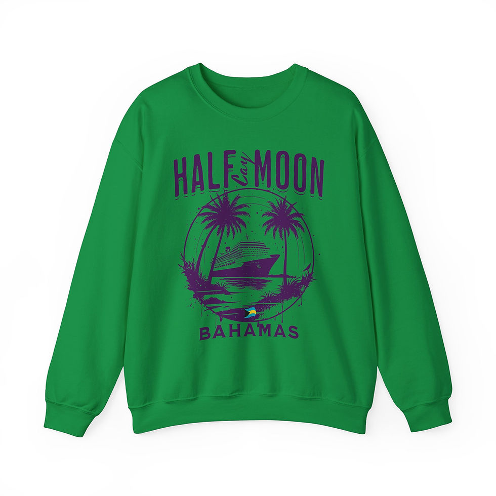 Thumbnail: Bahamas Souvenir Gift : Half Moon Cay Bahamas Island Unisex Bahamas Sweatshirt