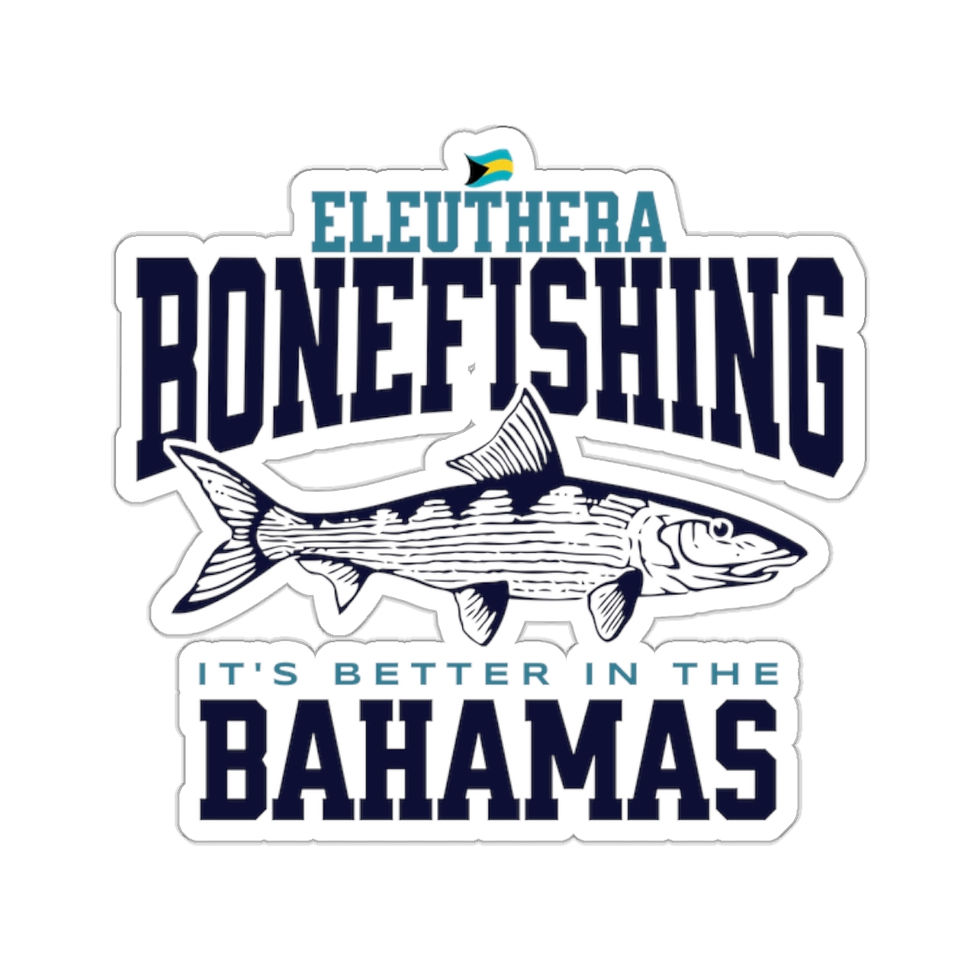 Thumbnail: Bahamas Souvenir Gift : Eleuthera Bahamas Bonefishing Bonefish Bahamas Sticker