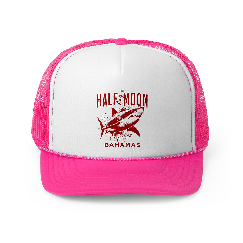 Thumbnail: Bahamas Souvenir Gift : Half Moon Cay Bahamas Shark Bahamas Hat