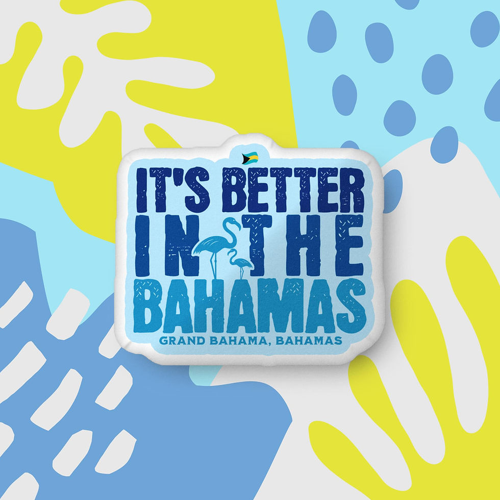 Thumbnail: Bahamas Souvenir Gift : Grand Bahama It's Better In The Bahamas Pillow