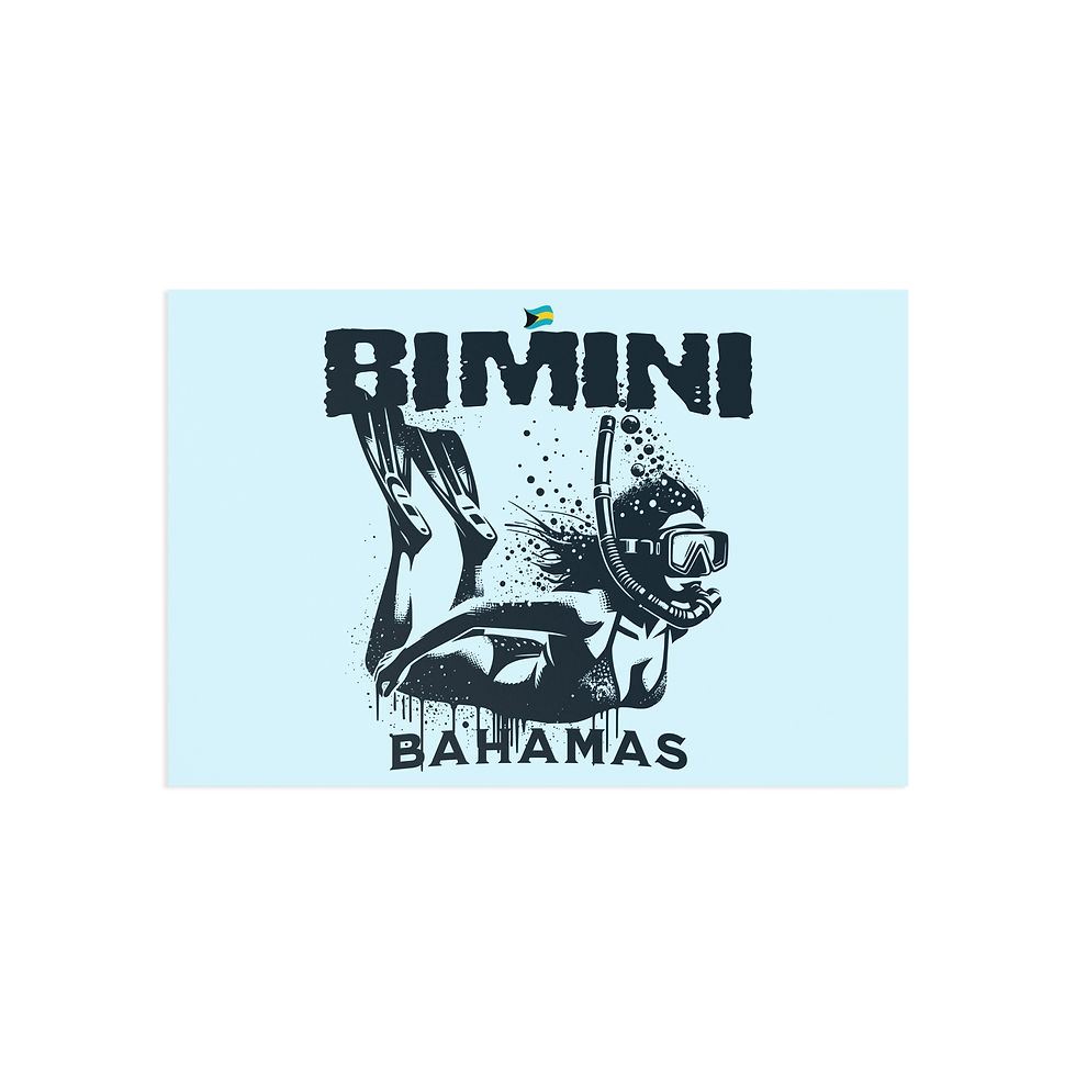 Thumbnail: Bahamas Postcard : Bimini Bahamas Snorkeling : Bahamas Souvenir Gift
