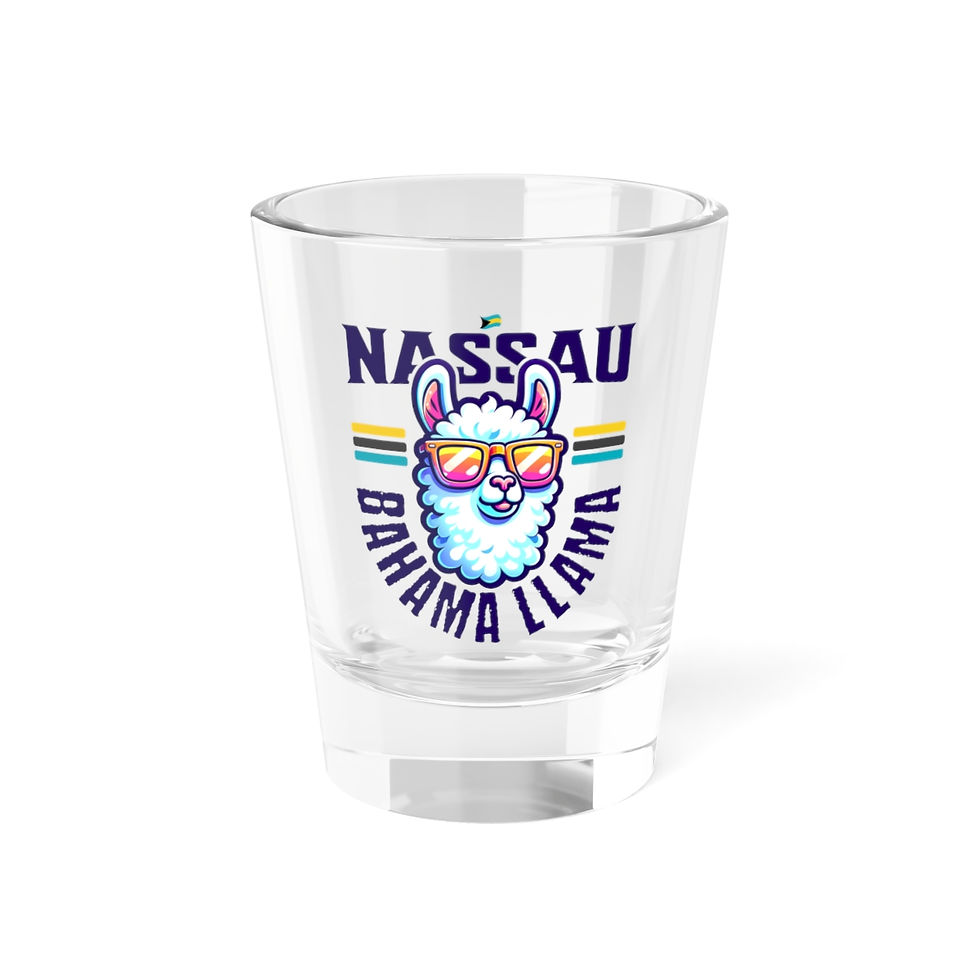 Bahamas Souvenir Gift : Nassau Bahamas Bahama Llama Bahamas Shot Glass