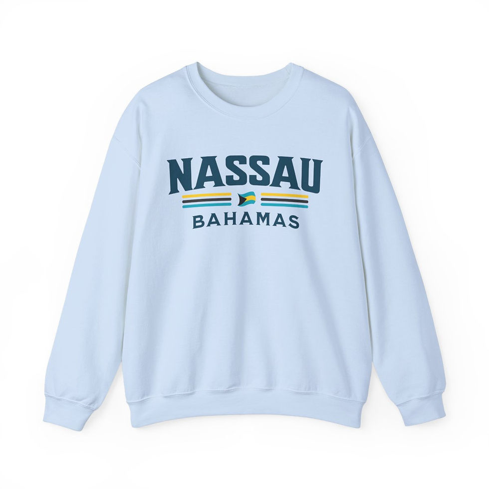 Thumbnail: Bahamas Souvenir Gift : Nassau Bahamas Flag Unisex Bahamas Sweatshirt