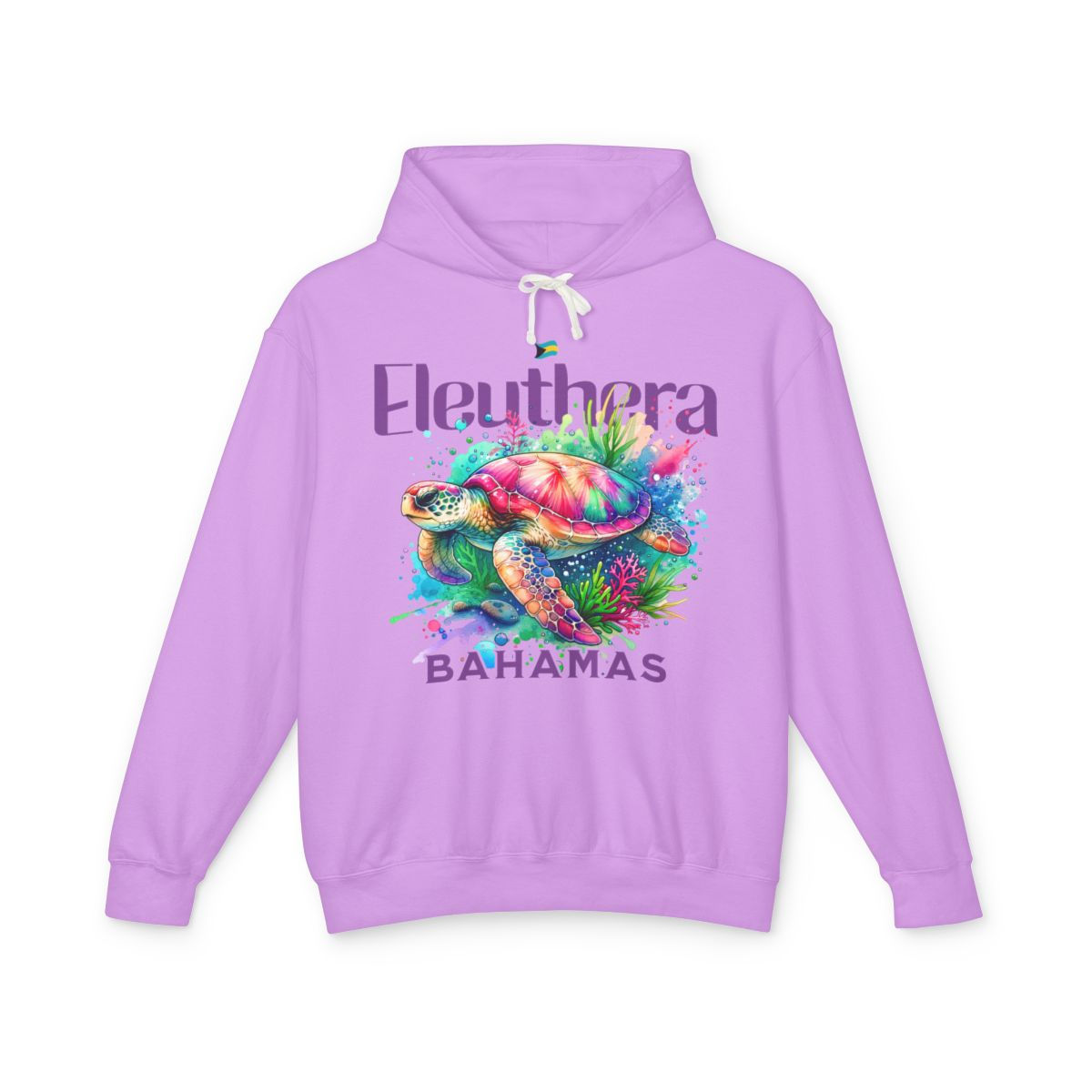 Bahamas Souvenir Gift : Eleuthera Bahamas Sea Turtle Unisex Bahamas Hoodie