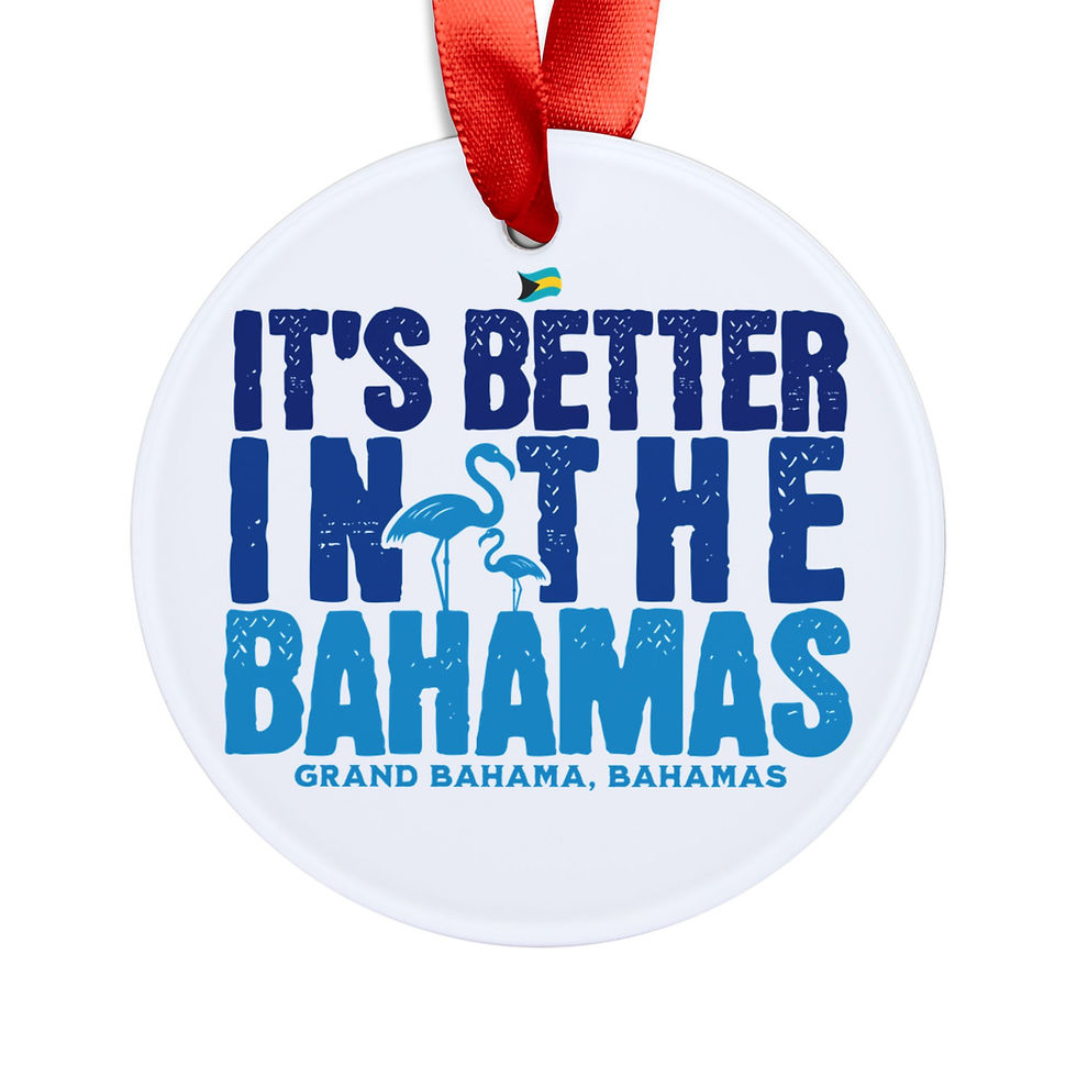 Thumbnail: Bahamas Souvenir Gift : Grand Bahama It's Better In The Bahamas Ornament