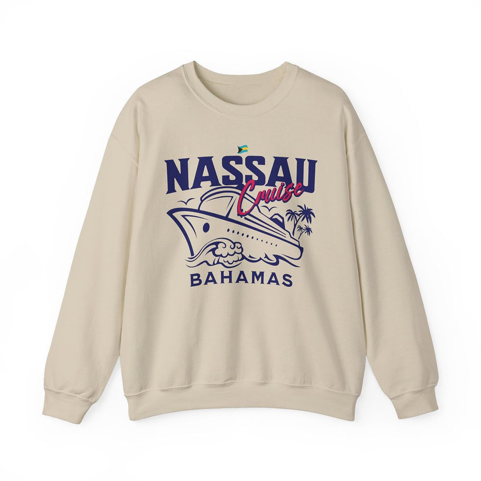 Thumbnail: Bahamas Souvenir Gift : Nassau Bahamas Cruise Unisex Bahamas Sweatshirt