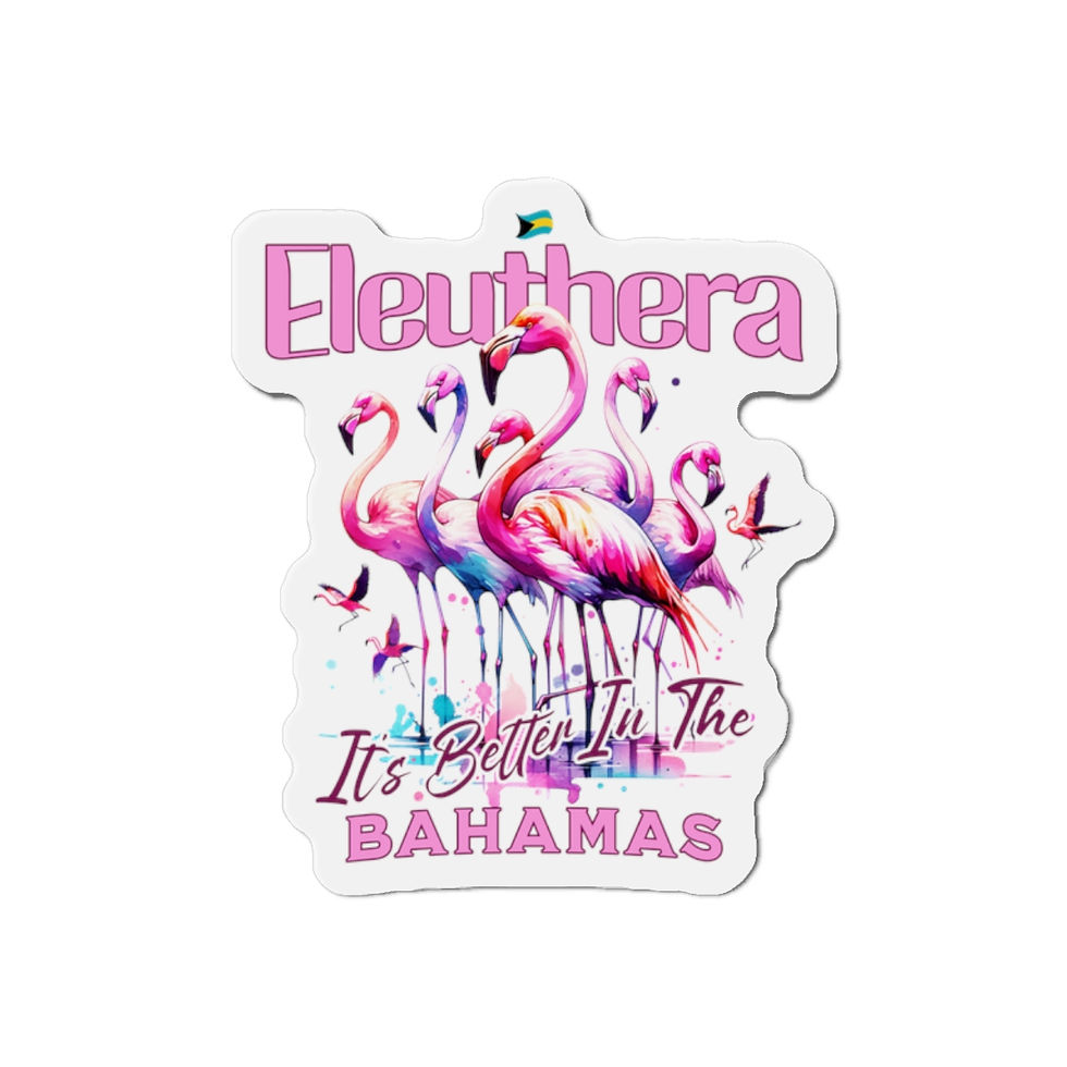 Thumbnail: Bahamas Souvenir Gift : Eleuthera Bahamas Flamingo Bahamas Magnet