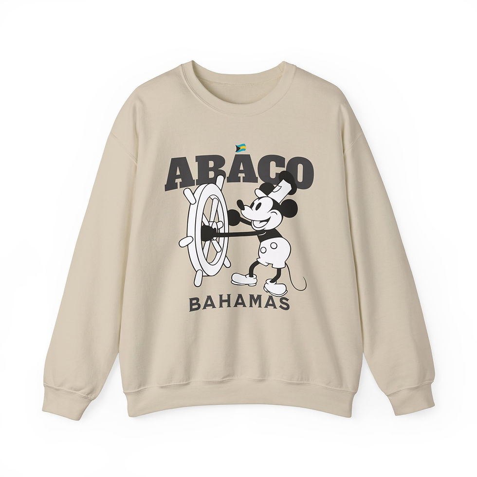 Thumbnail: Bahamas Souvenir Gift : Abaco Bahamas Unisex Bahamas Sweatshirt