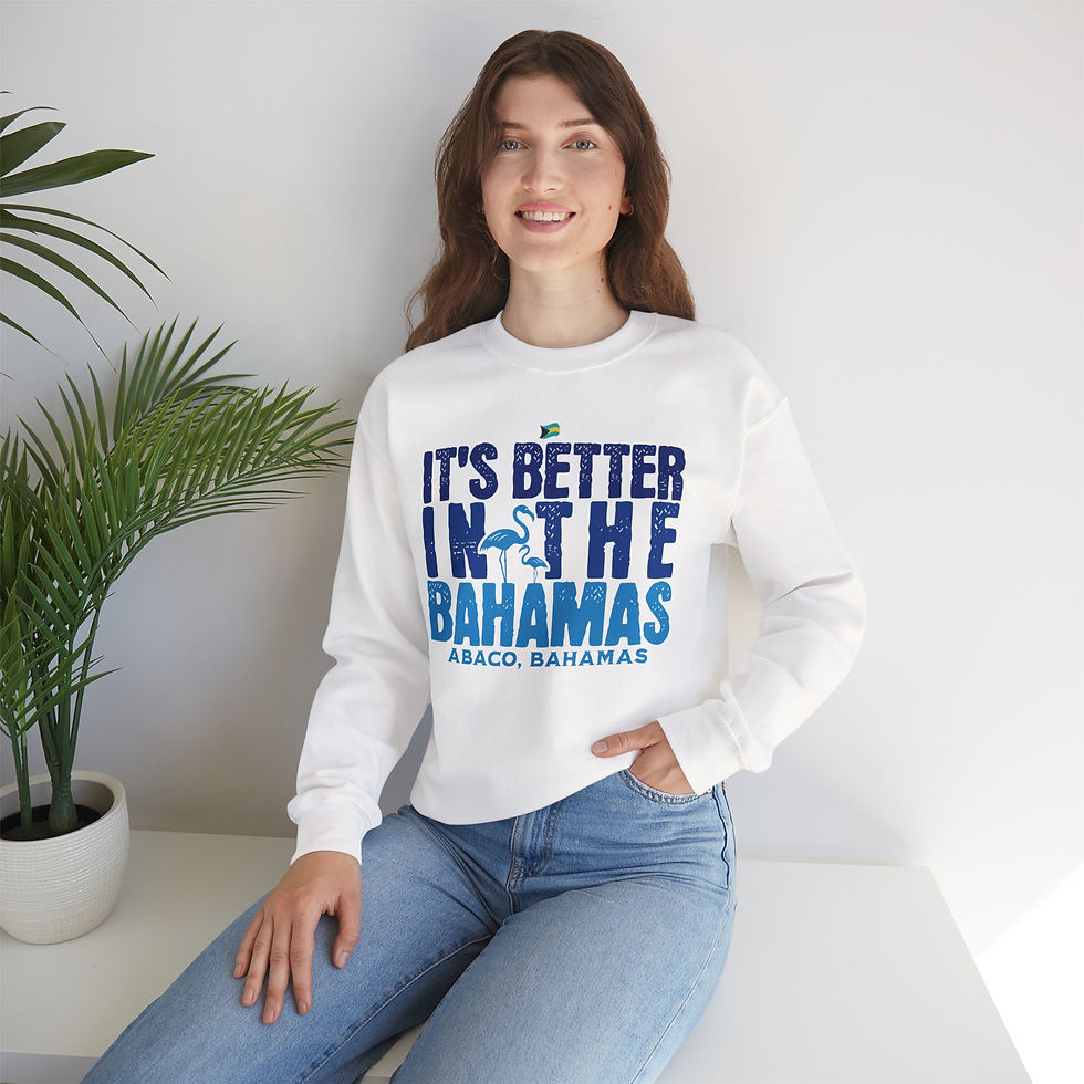 Thumbnail: Bahamas Souvenir Gift Abaco It's Better In The Bahamas Unisex Bahamas Sweatshirt