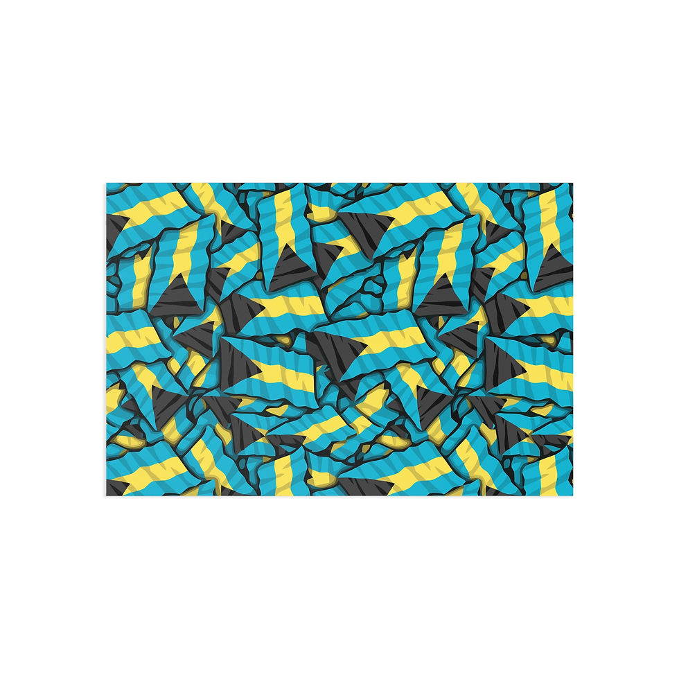 Thumbnail: Bahamas Postcard : Bahamas Flag : Bahamas Independence : Bahamas Souvenir Gift