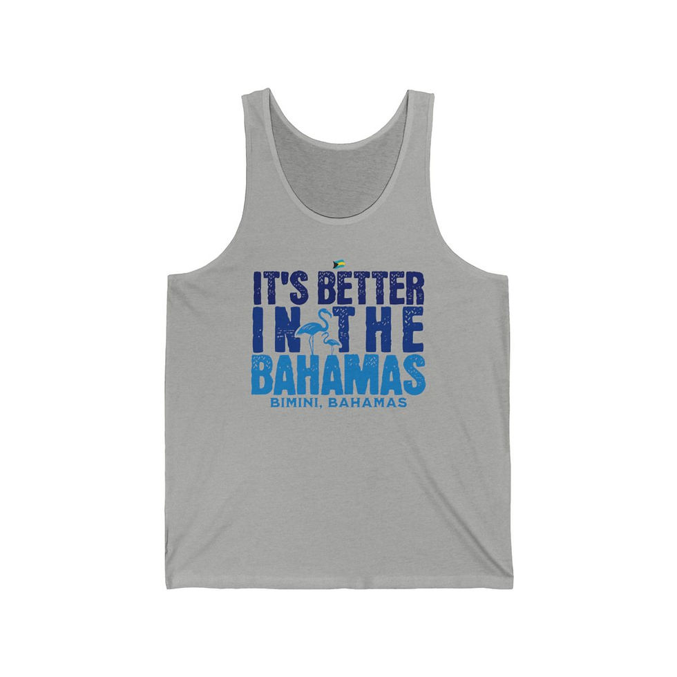 Thumbnail: Bahamas Souvenir Gift : Bimini It's Better In The Bahamas Unisex Tank Top